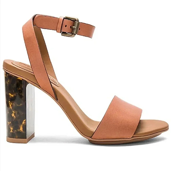 Tortoise Shell Cheetah Heel See By Chloe Cognac Heels 37